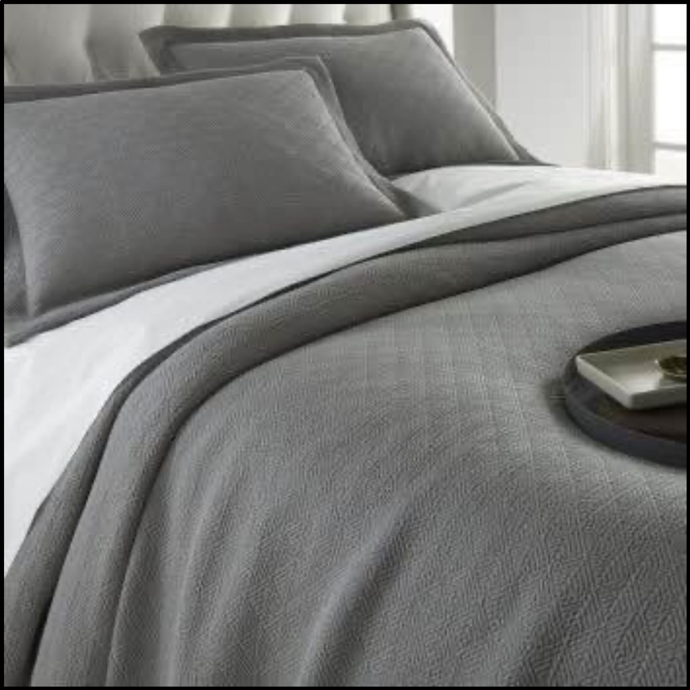 Peacock Alley King Bedspread/Coverlet and 2 Shams